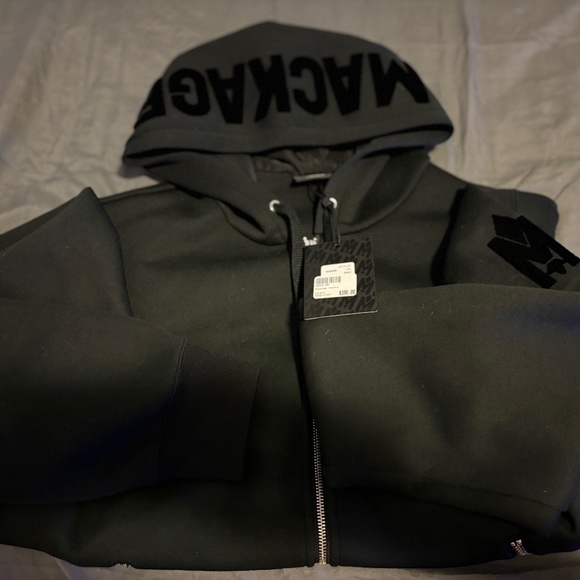 MACKAGE KRYS black zip up hoodie XXL - Picture 2 of 4